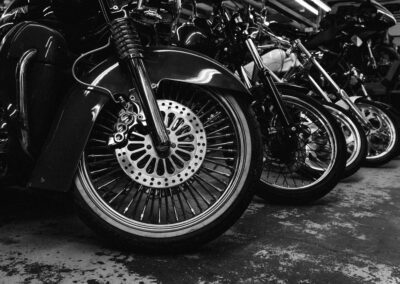 close-up of motorcycle